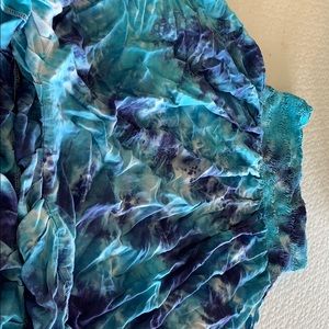 Blue tie dye dress